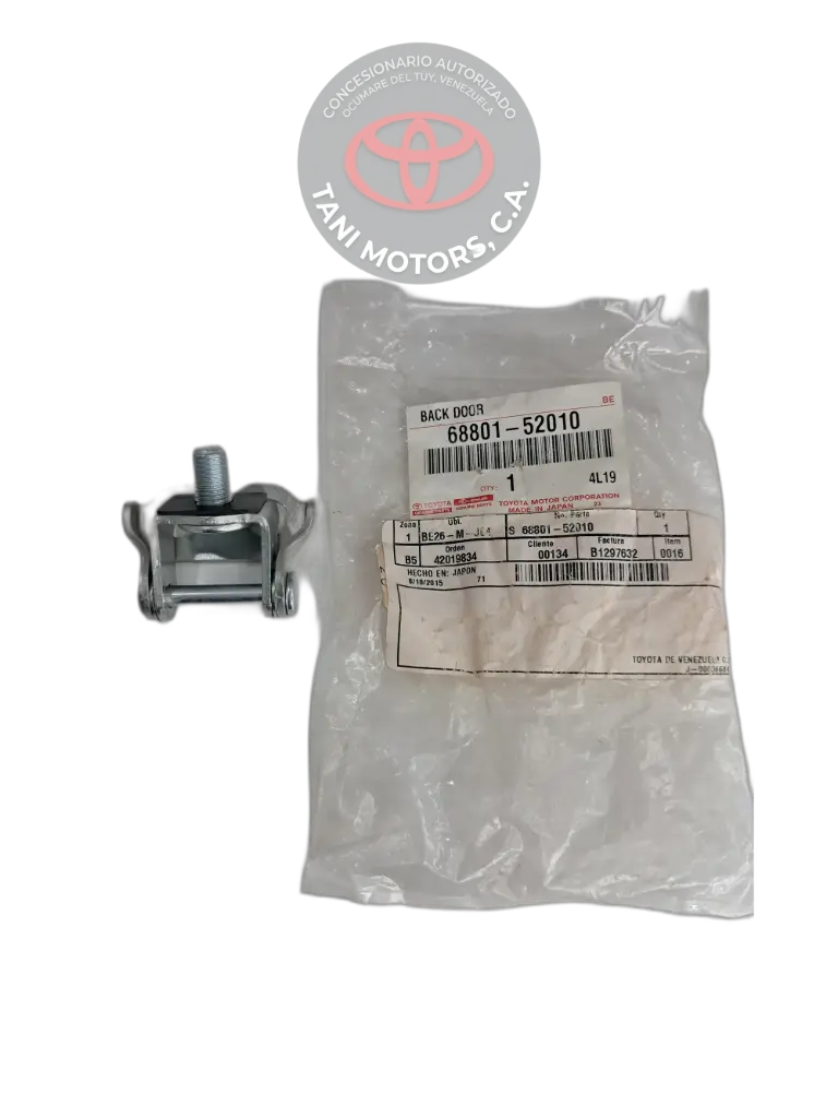 BISAGRA DE LA PUERTA POSTERIOR TOYOTA 6880152010