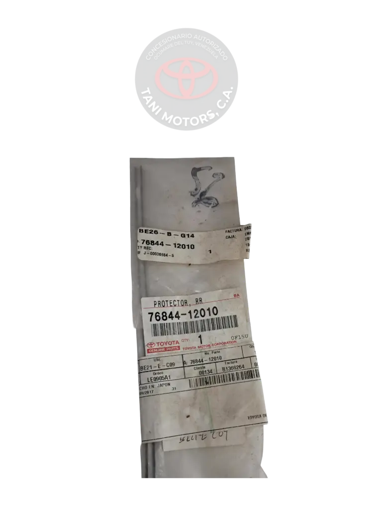 PROTECTOR, DEFLECTOR AERODINAMICO, LAT. TOYOTA 7684412010