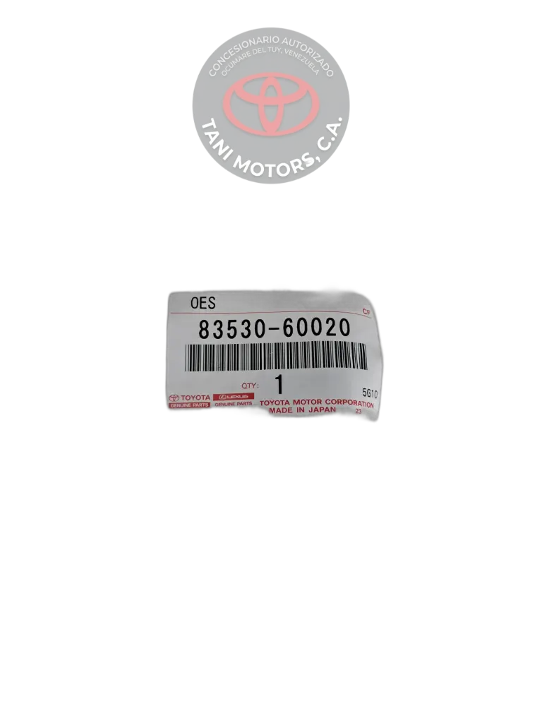 INTERRUPTOR DE PRESION DE ACEITE DEL MOT TOYOTA 8353060020