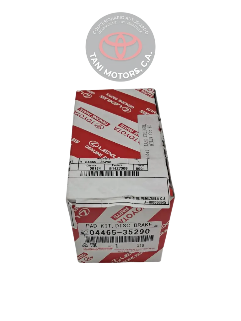 JUEGO PASTILLAS DE FRENO DELANTERAS TOYOTA 0446535290