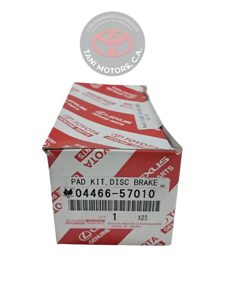 JUEGO PASTILLA DE FRENO TRASERAS TOYOTA 0446657010