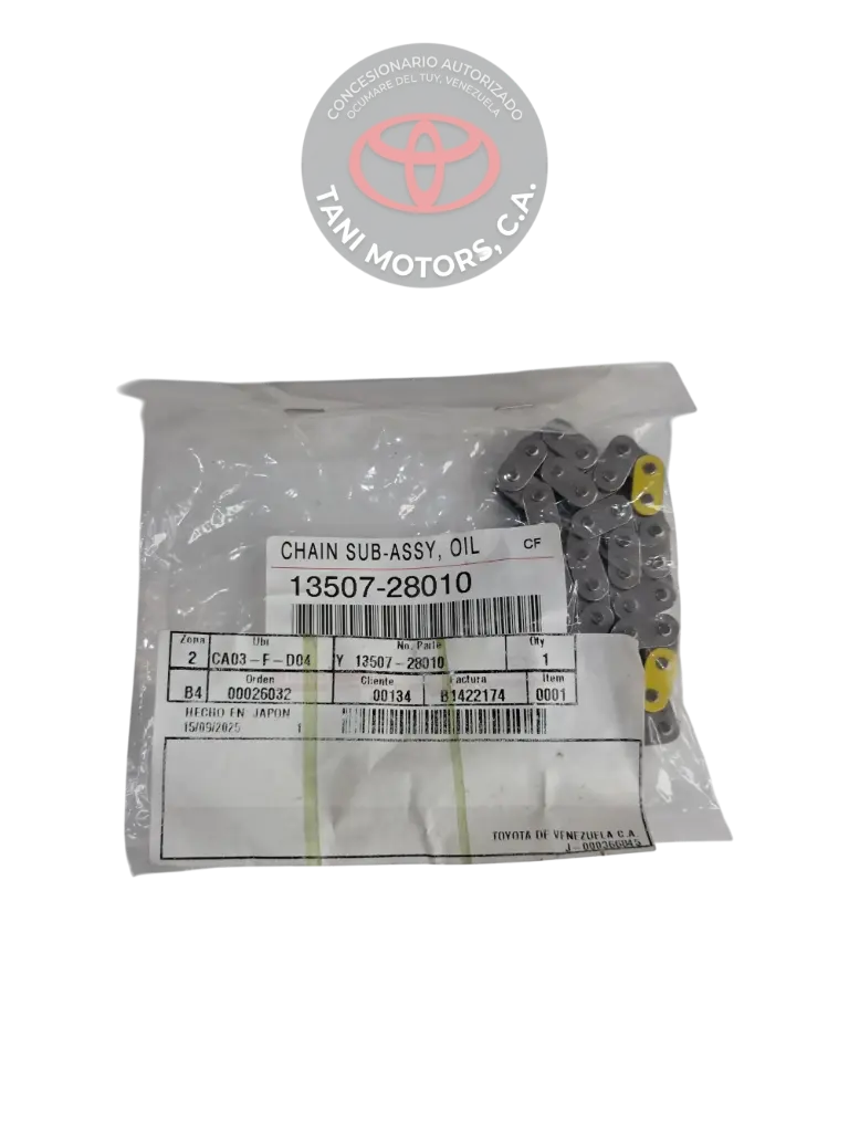 CADENA DE DISTRIBUCION TOYOTA 1350728010
