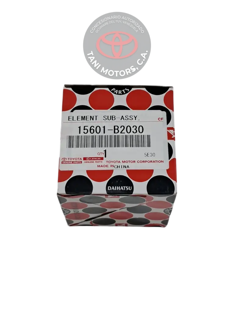 SUNCONJUNTO DEL FILTRO, ACEITE TOYOTA 15601B2030