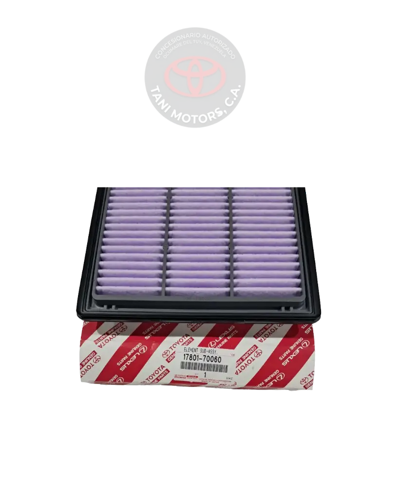 SUBCONJUNTO ELEMENTO, FILTRO AIRE TOYOTA 1780170060