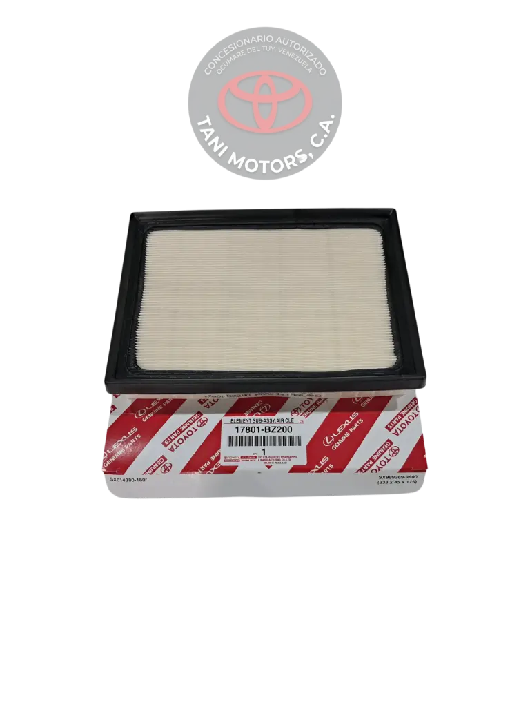 SUBCONJUNTO ELEMENTO, FILTRO AIRE TOYOTA 17801BZ200