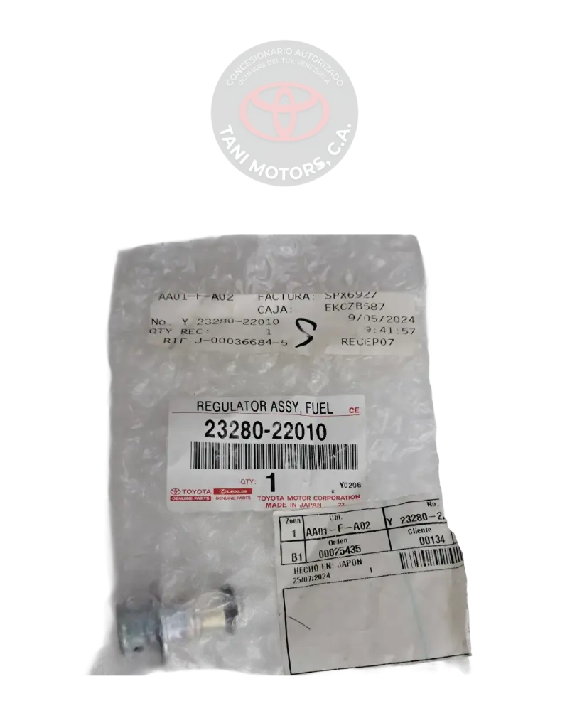 REGULADOR DE PRESION DE COMBUSTIBLE TOYOTA 2328022010