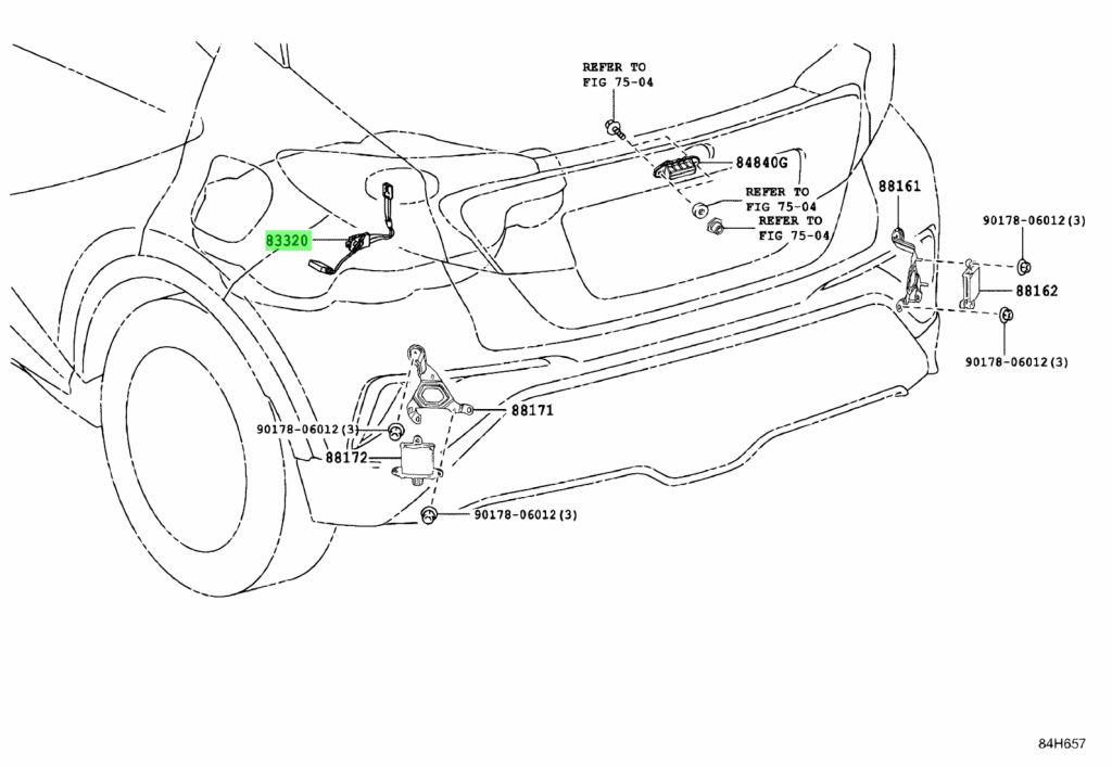 Diagrama de Uso - CONJUNTO MEDIDOR, EMISOR COMBUSTIBLE TOYOTA 8332010260